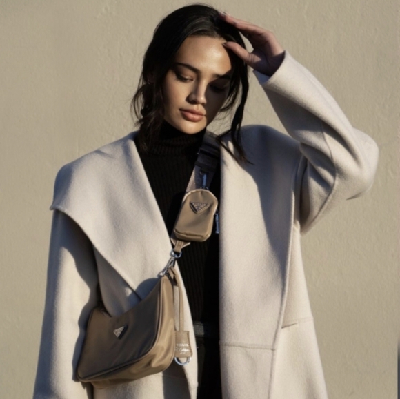 Prada Handbags - Authentic Prada Re-Edition 2005 Nylon Bag in Beige in Excellent Condition!!!